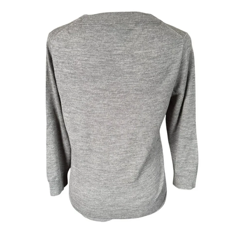 J. Crew long sleeve crewneck pullover wool sweater top women's size small